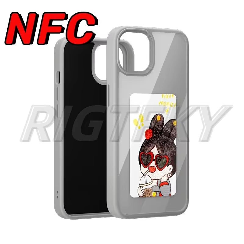 Phone Case for Iphone E-Ink Screen 