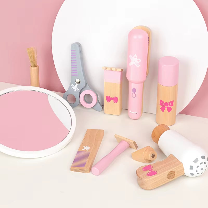 Beautiful Wooden Makeup Set/ Hairdressing Set