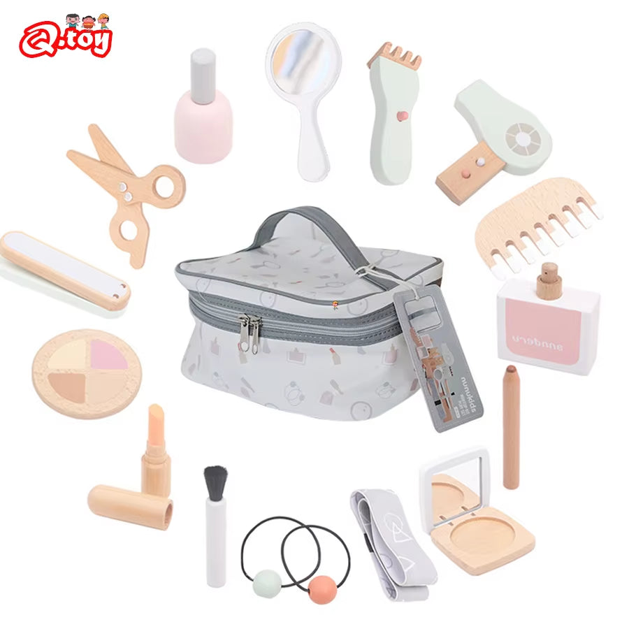 Beautiful Wooden Makeup Set/ Hairdressing Set