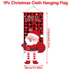 Christmas Hanging Flag Merry Christmas Decorations 