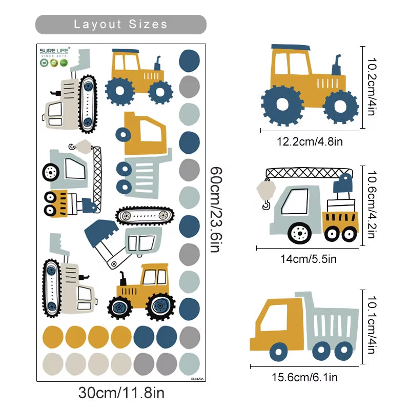 Urban Build Car Wall Stickers 