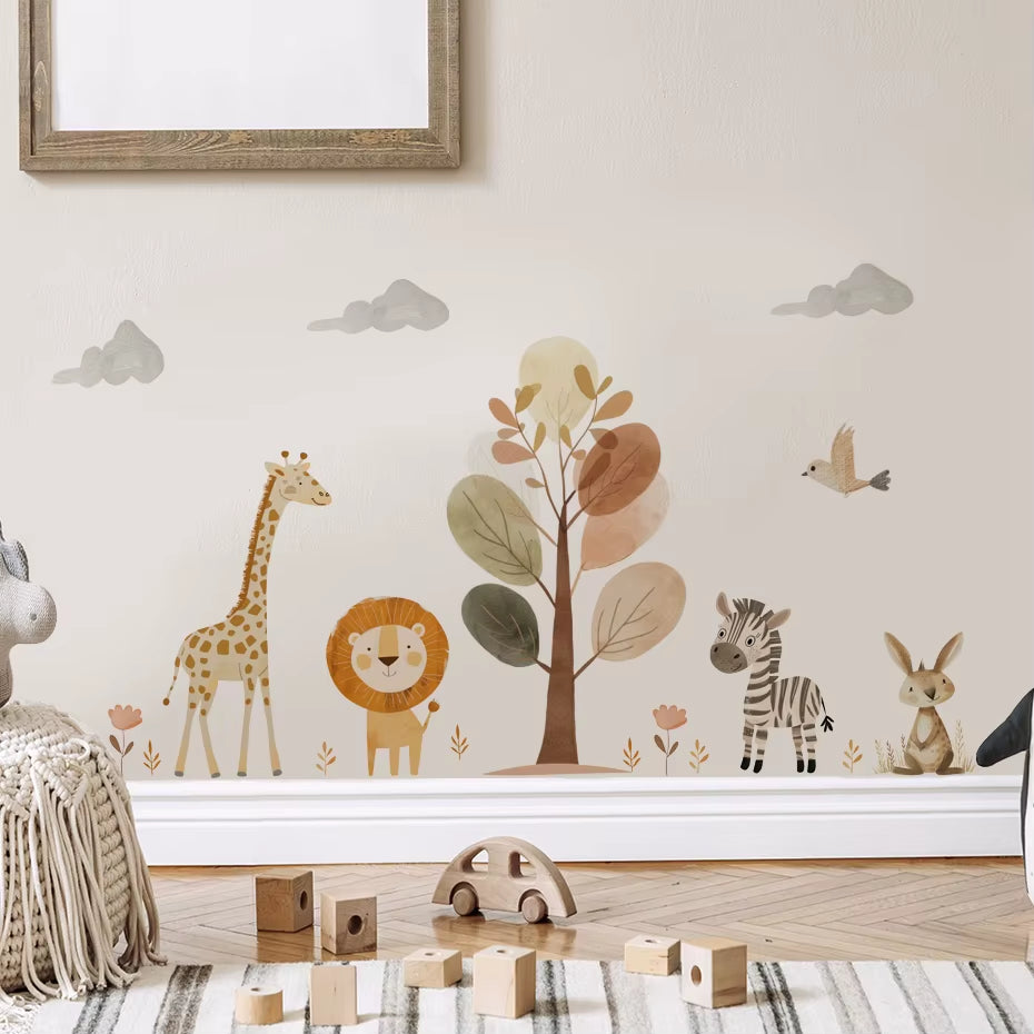  Wildlife Jungle Wall Sticker 