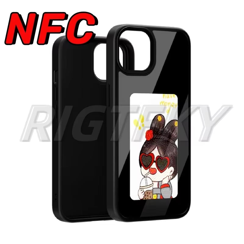 Phone Case for Iphone E-Ink Screen 