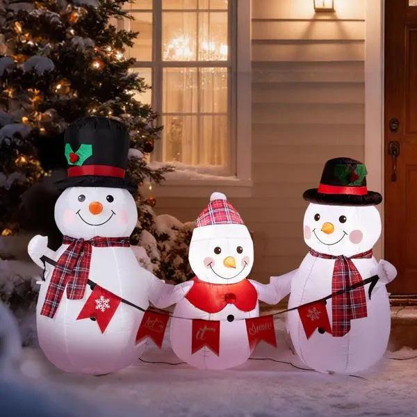 6.2FT Lighted Snowman