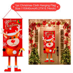 Christmas Hanging Flag Merry Christmas Decorations 